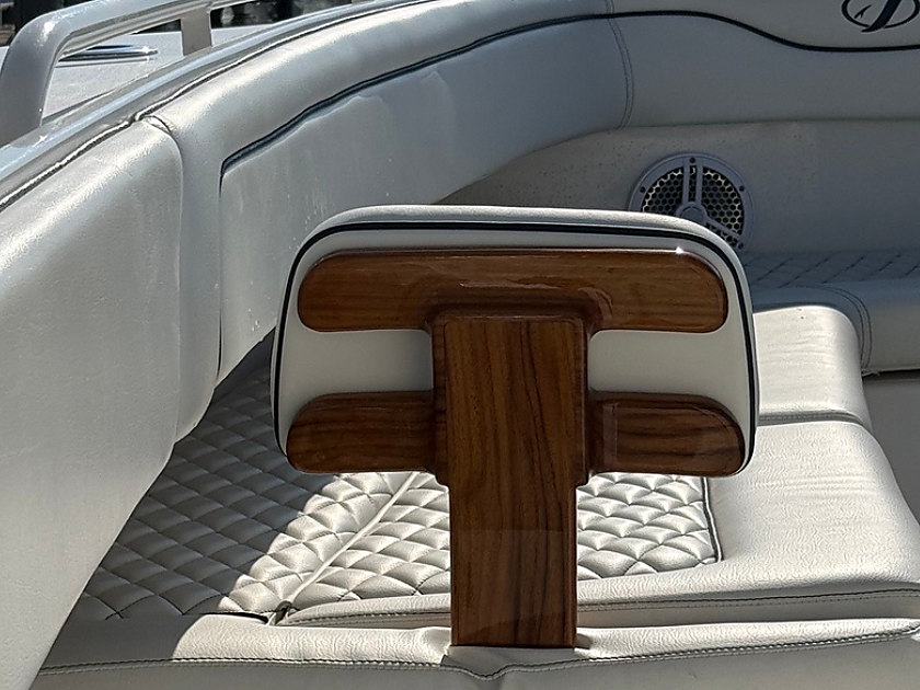Forward seating with new Release Marine backrests fitted
